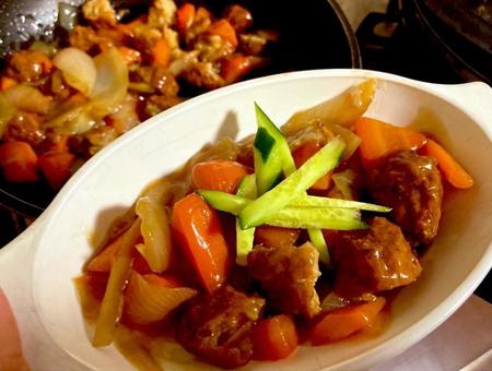 肉団子の酢豚風 肉団子の酢豚風の写真