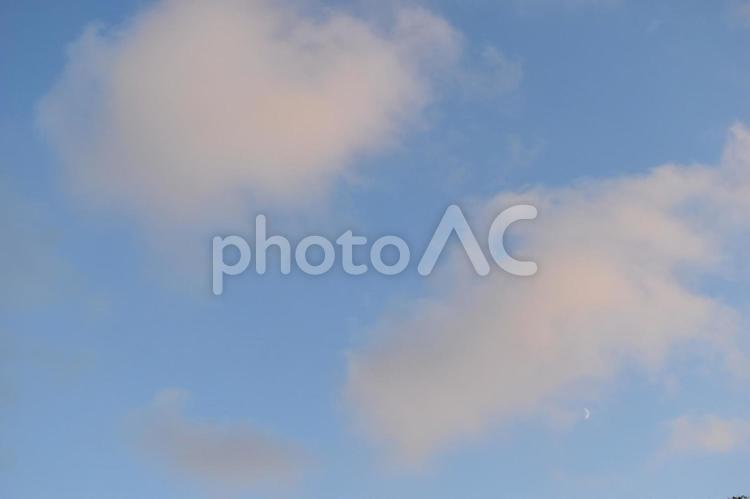 夕暮れの空9 空,雲,夕方の写真素材