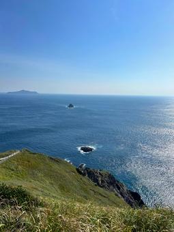 高茂岬からの景色 高茂岬からの景色 海,岬,高茂岬の写真素材