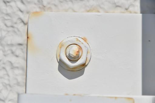白いボルト 白いボルト ボルト,白い,パーツの写真素材