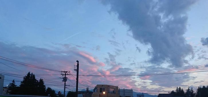 夕焼けと雲 夕焼けと雲の写真