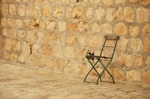 エルサレム旧市街　教会の椅子 エルサレム,jerusalem,ビアドロローサの写真素材