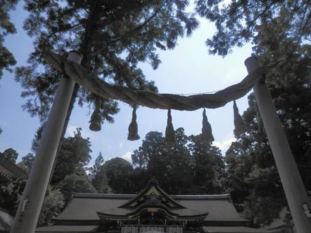 Oogami Shrine, sanktuarium oogami, trzy rundy boga, sanktuarium, JPG