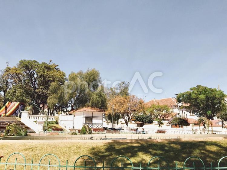 ボリビア、スクレの建物と景色 海外,南米,ボリビアの写真素材