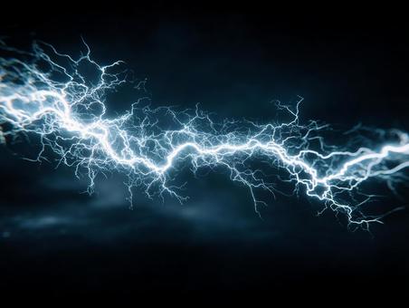 幻想的なネオンカラーの電撃 幻想的なネオンカラーの電撃の写真