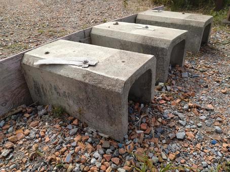 排水溝用ブロック 排水溝用ブロック 排水溝,ブロック,並べるの写真素材