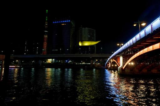 吾妻橋 吾妻橋,浅草,隅田川の写真素材