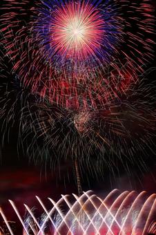 なにわ淀川花火大会2025 花火,打上花火,なにわ淀川花火大会の写真素材