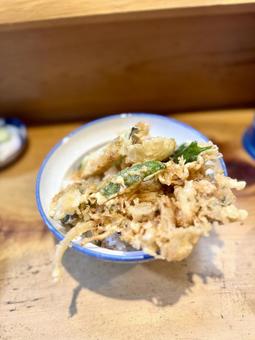 天ぷら 天ぷら,大葉,ナスの写真素材