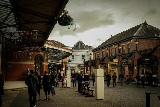 街並みと人々 イギリス,ロンドン,ヨーロッパの写真素材