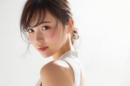 綺麗な肌の女性 綺麗な肌の女性の写真