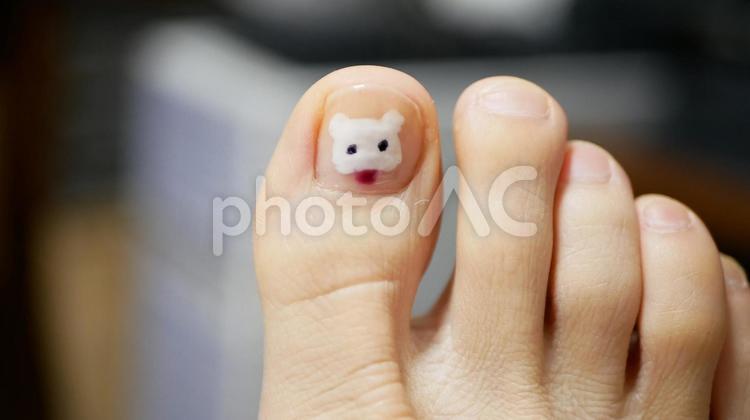 足の指に描いたペディキュア ペディキュア,足の指,足の爪の写真素材