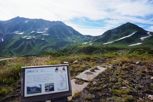 立山の山崎カール 立山の山崎カールの写真