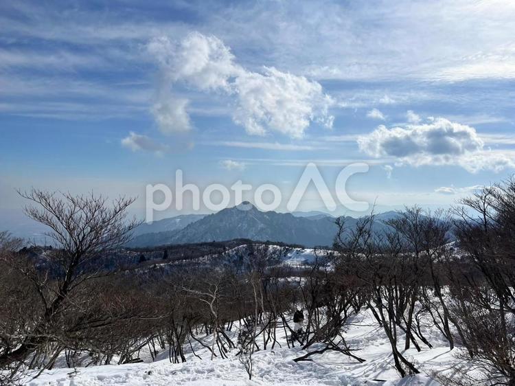 御在所岳頂上の景色 御在所岳,頂上,山頂の写真素材
