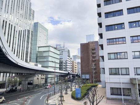 都心の街並み ビル,ビル群,マンションの写真素材