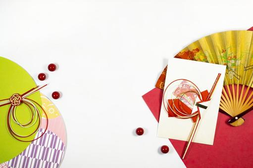 和風のお年玉袋デザイン お年玉,ポチ袋,お正月の写真素材