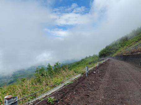 富士山5号目付近の景色 富士山5号目付近の景色 富士山,登山,絶景の写真素材