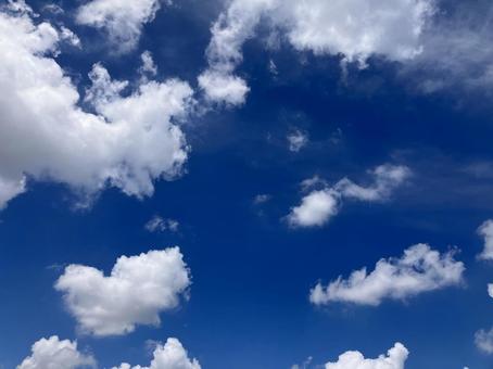 青空と雲 青空と雲の写真