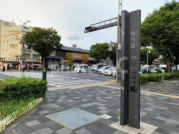 京都市・御池通り沿いの辻標（つじしるべ） 辻標,つじしるべ,京都の写真素材