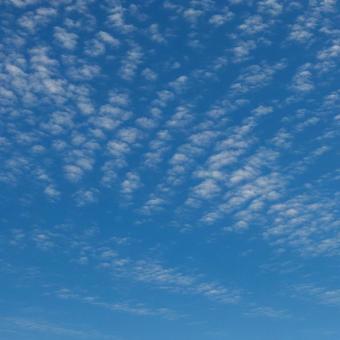 秋らしい高い空とすじ雲 秋らしい高い空とすじ雲の写真
