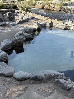 足湯 足湯 岩場,足湯,温泉の写真素材