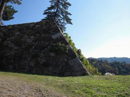 Tottori Castle Tenkyumaru stone wall, JPG