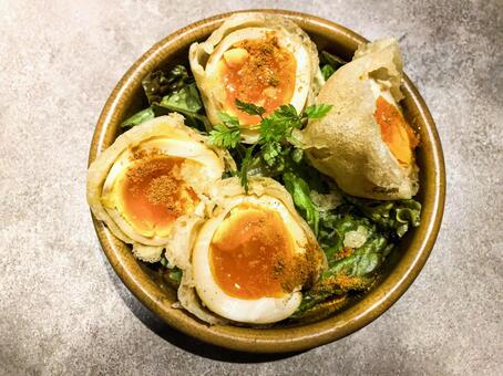 ゆでたまごのフリット フリット,ゆでたまご,卵の写真素材