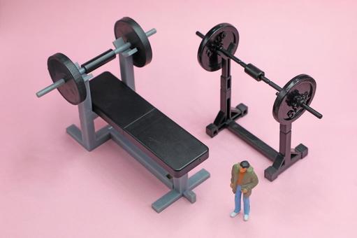 筋トレ　ベンチプレスのイメージ ベンチプレス,筋肉トレーニング,筋肉の写真素材