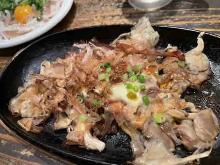 ひらたけのバターポン酢 宮崎,鶏肉,居酒屋の写真素材