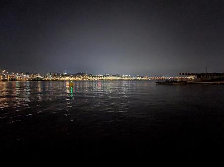 漢江の夜景 漢江の夜景 漢江,ハンガン,韓国の写真素材