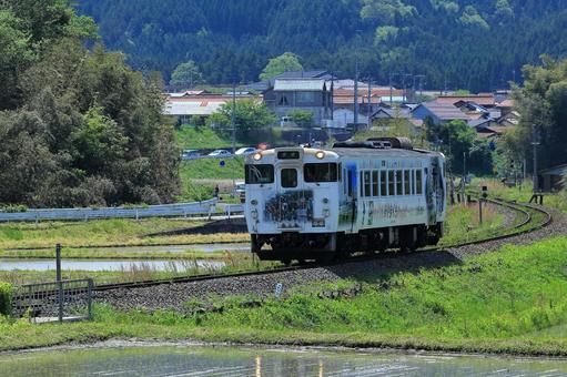山口線ジーゼル機関車-3 山口線ジーゼル機関車-3 ローカル線,ローカル列車,山口線の写真素材