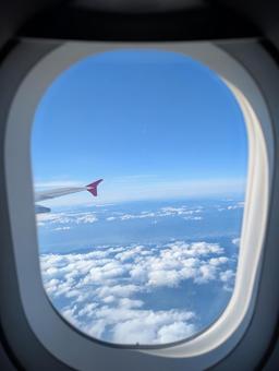 上空からの眺め 上空からの眺め 上空,雲,空の写真素材