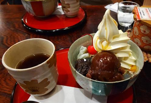 クリームあんみつ クリームあんみつ クリームあんみつ,あんみつ,あんこの写真素材