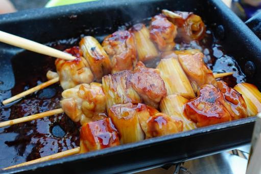 焼き鳥 焼き鳥 焼き鳥,キャンプ,キャンプ飯の写真素材