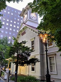 Sapporo Clock Tower at dusk, JPG Sapporo Clock Tower at dusk, JPG