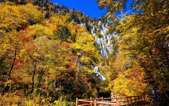 羽衣の滝  羽衣の滝,天人峡,天人峡温泉の写真素材