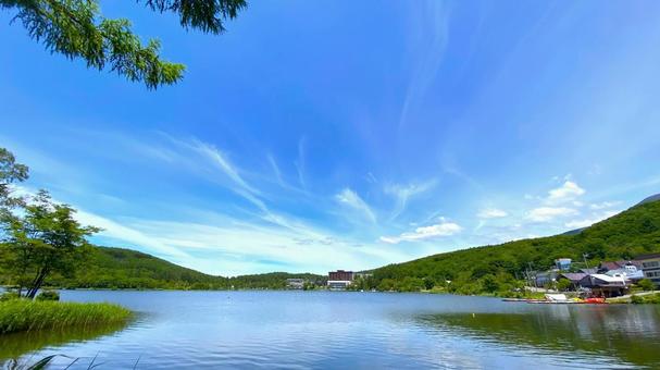 夏のビーナスライン・白樺湖(3) 夏のビーナスライン・白樺湖(3) 白樺湖,ビーナスライン,夏の写真素材