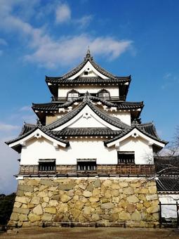 Photo, national treasure, hikone castle, special historical site, 