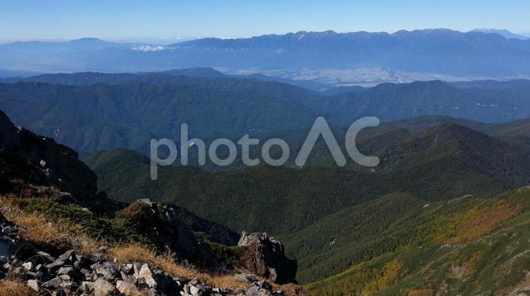 日本　山梨　仙丈ケ岳 日本,山梨,仙丈ケ岳の写真素材
