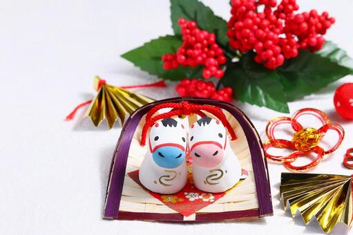 お正月や年賀状のイメージ素材(午年) 年賀状,お正月,午年の写真素材