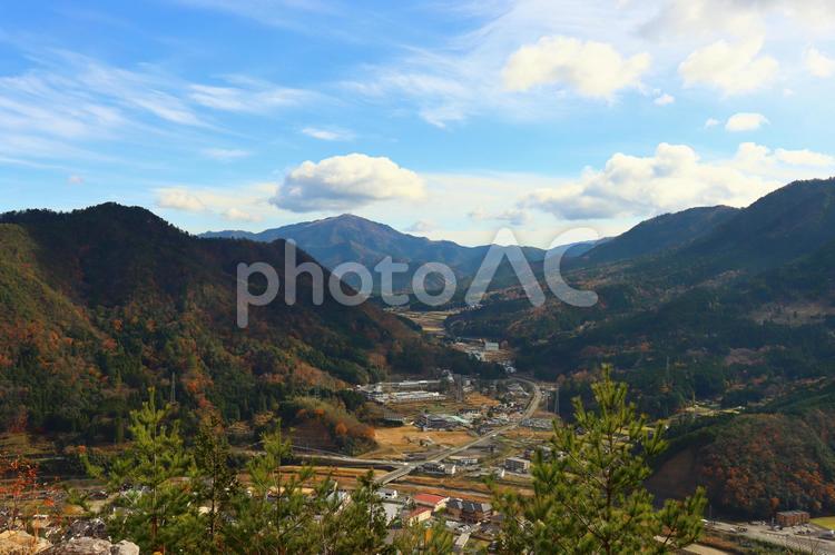 竹田城跡からの風景 竹田城跡,朝来市,兵庫県の写真素材