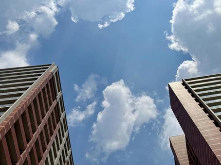高層ビル マンション オフィス街 高層ビル マンション オフィス街 ビル,ビジネス,オフィスビルの写真素材