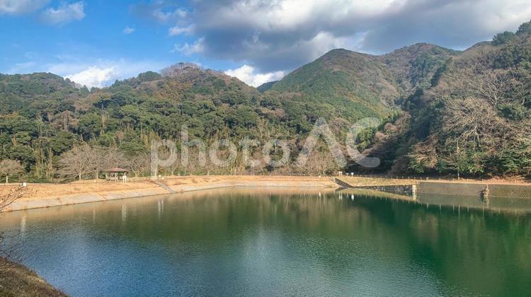 薬王寺水辺公園の風景 公園,自然,水辺の写真素材