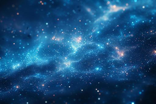 青の輝きが広がる幻想的な背景の写真