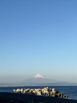 焼津市から駿河湾越しに望む富士山2 焼津市から駿河湾越しに望む富士山2の写真