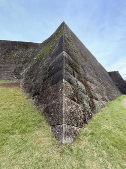 青葉城_本丸北壁石垣_1 青葉城,仙台城,本丸北壁石垣の写真素材