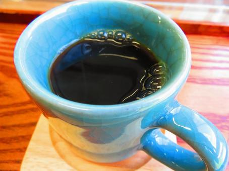 カフェのランチのホットコーヒー カフェのランチのホットコーヒーの写真