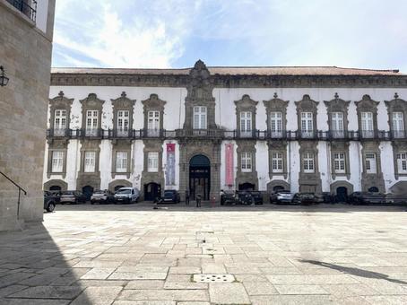 ポルト大聖堂広場 ポルト,ポルトガル,世界遺産の写真素材