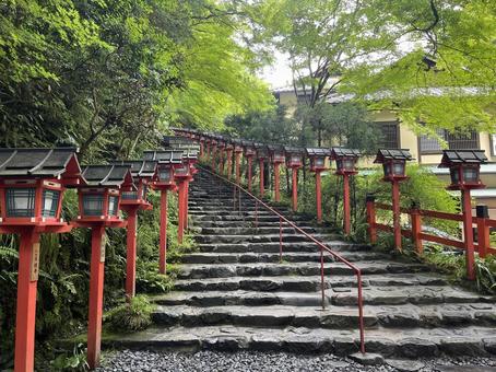 貴船神社 貴船,神社,京都の写真素材