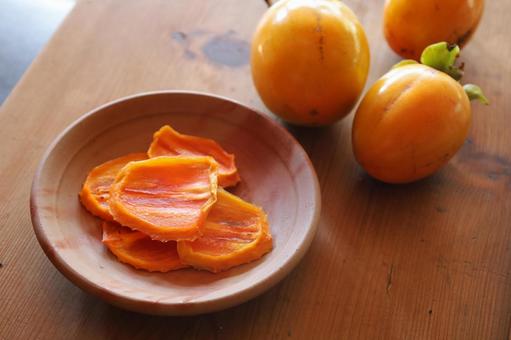 干し柿 ドライフルーツ,干し柿,スライス干し柿の写真素材